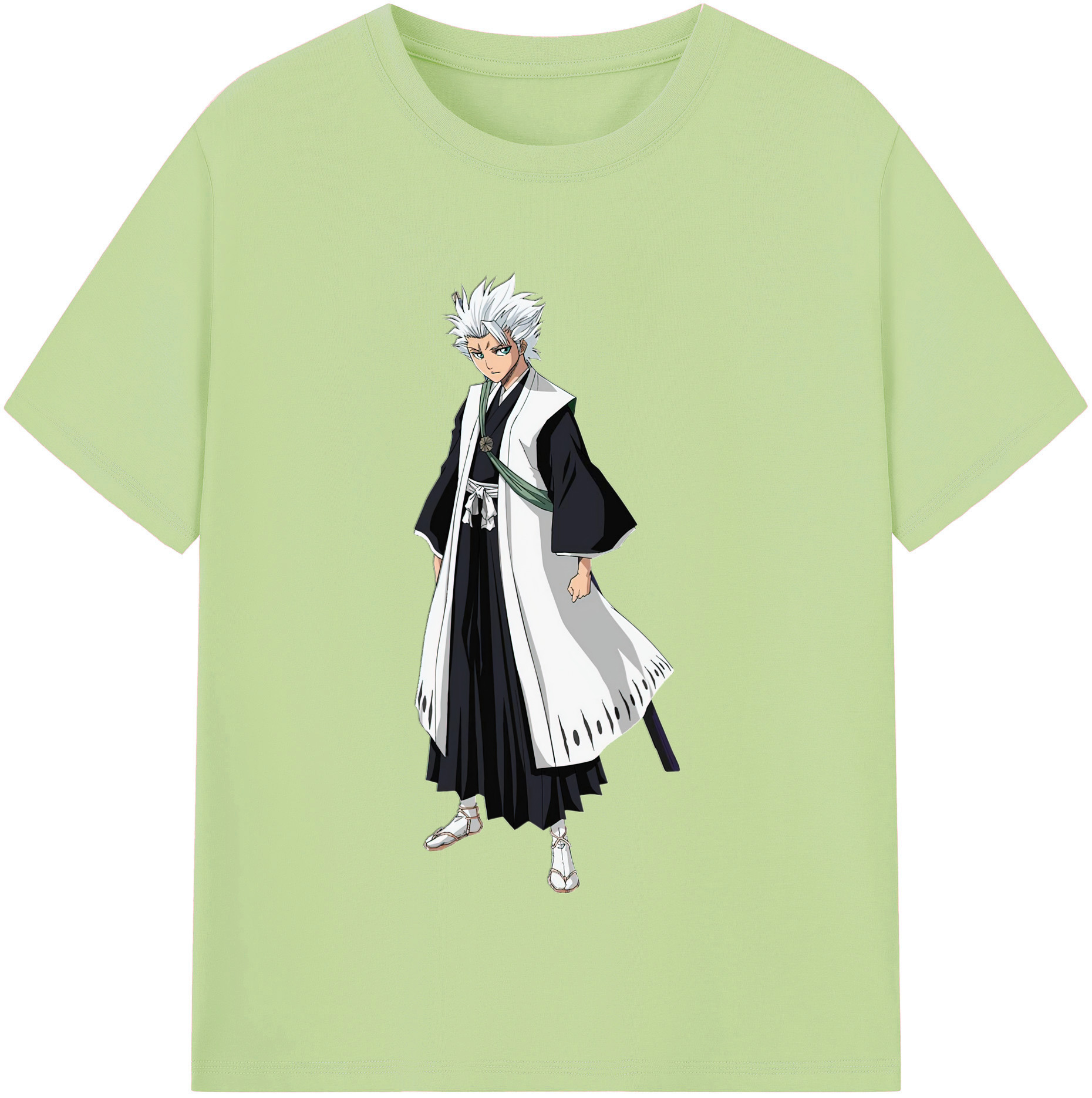 （画像用） ブリーチ 日番谷冬獅郎（ひつがや とうしろう） BLEACH Hitsugaya Toushirou 綿100％半袖Tシャツ（フロントプリント）